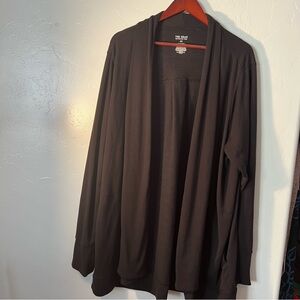 Tek Gear Black Cotton Sweater Wrap Cardigan women’s 2X